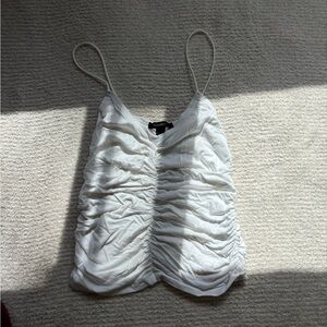 Forever 21 white cinch tank top